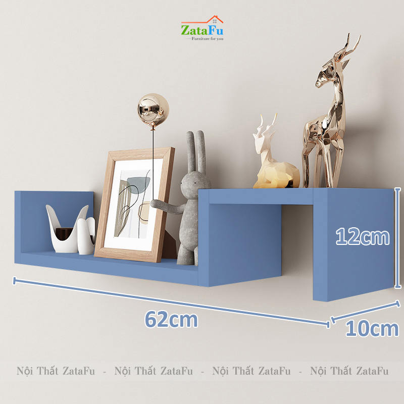 Kệ decor gắn tường hình bậc thang uốn lượn độc đáo KTT-120