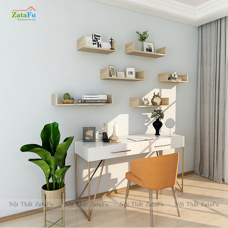 Kệ trang trí treo tường chữ U đa năng nhiều kích thước KTT-93