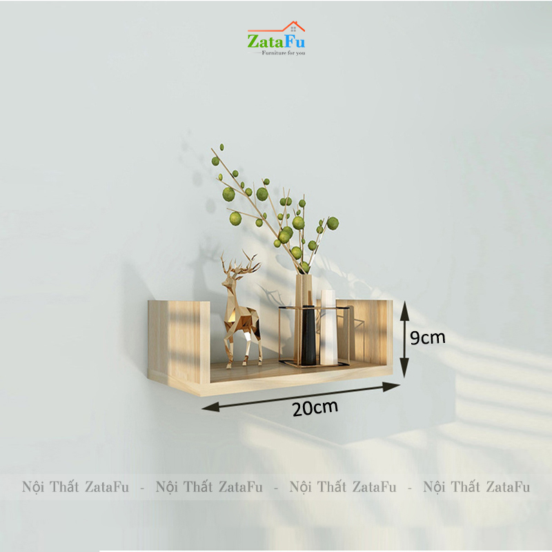 Kệ trang trí treo tường chữ U đa năng nhiều kích thước KTT-93