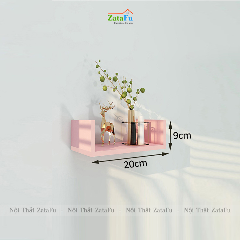 Kệ trang trí treo tường chữ U đa năng nhiều kích thước KTT-93