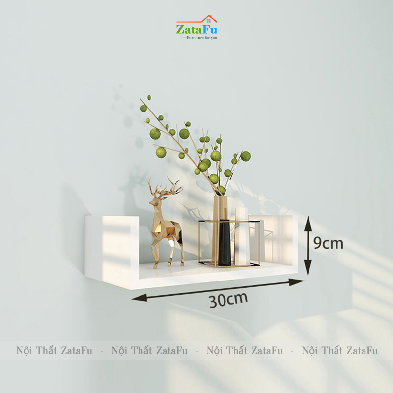 Kệ trang trí treo tường chữ U đa năng nhiều kích thước KTT-93