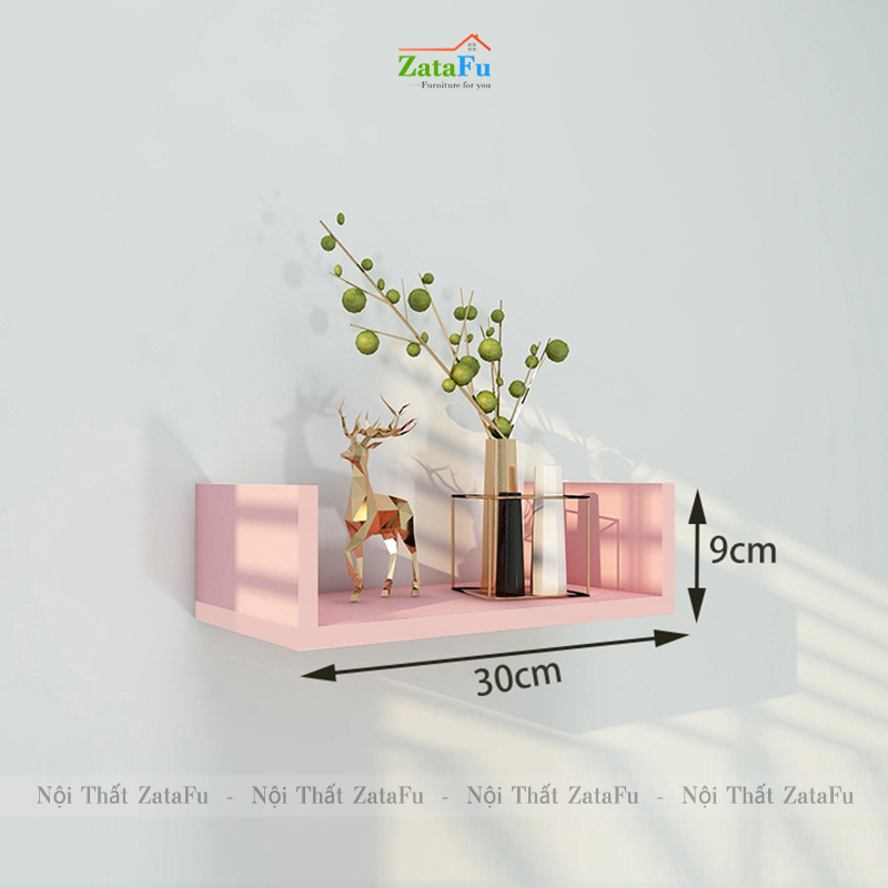 Kệ trang trí treo tường chữ U đa năng nhiều kích thước KTT-93