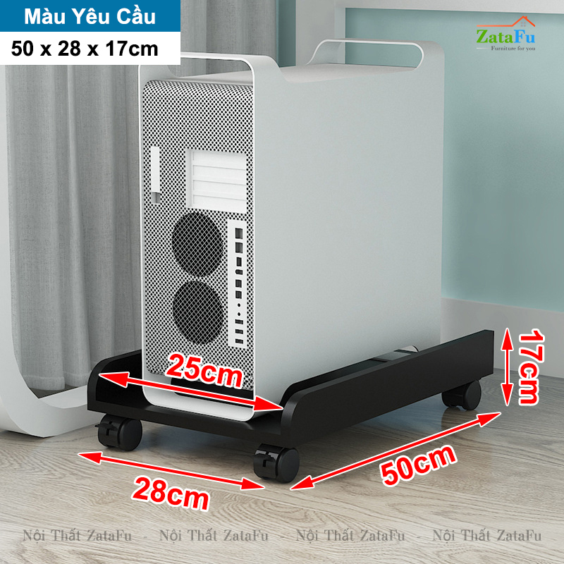 Kệ kê thùng máy tính để bàn CPU có bánh xe di chuyển gắn khóa bánh và ...