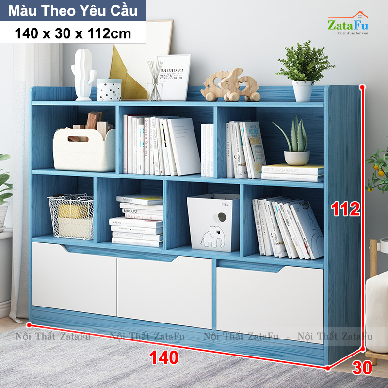 Tủ Kệ Sách Gỗ MDF Trang Trí Phòng KTT-63