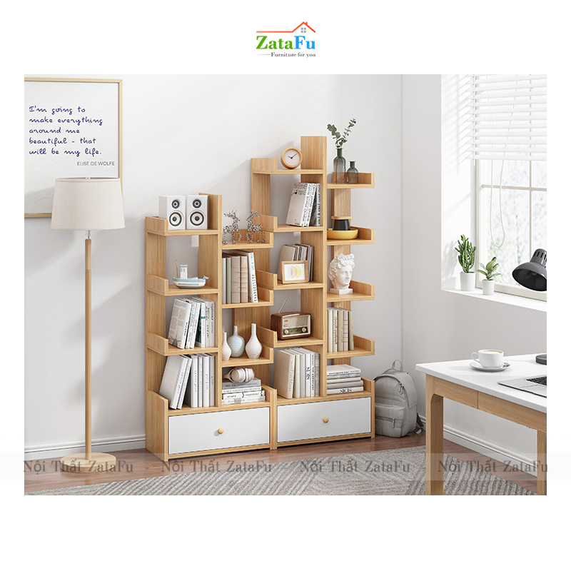 Kệ xương rồng kệ sách hình cây độc đáo KTT-47