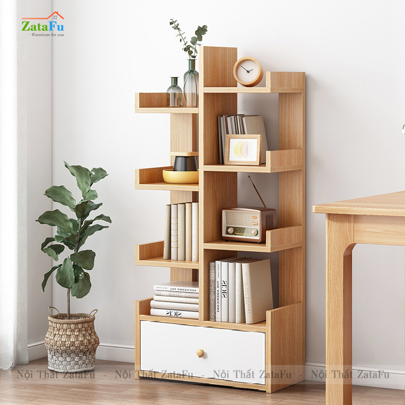 Kệ xương rồng kệ sách hình cây độc đáo KTT-47