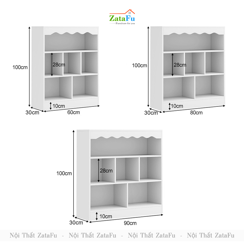Kệ Sách Gỗ Để Sàn Xin Xắn Trang Trí Phòng Học, Phòng Ngủ Cho BÉ KTT-81