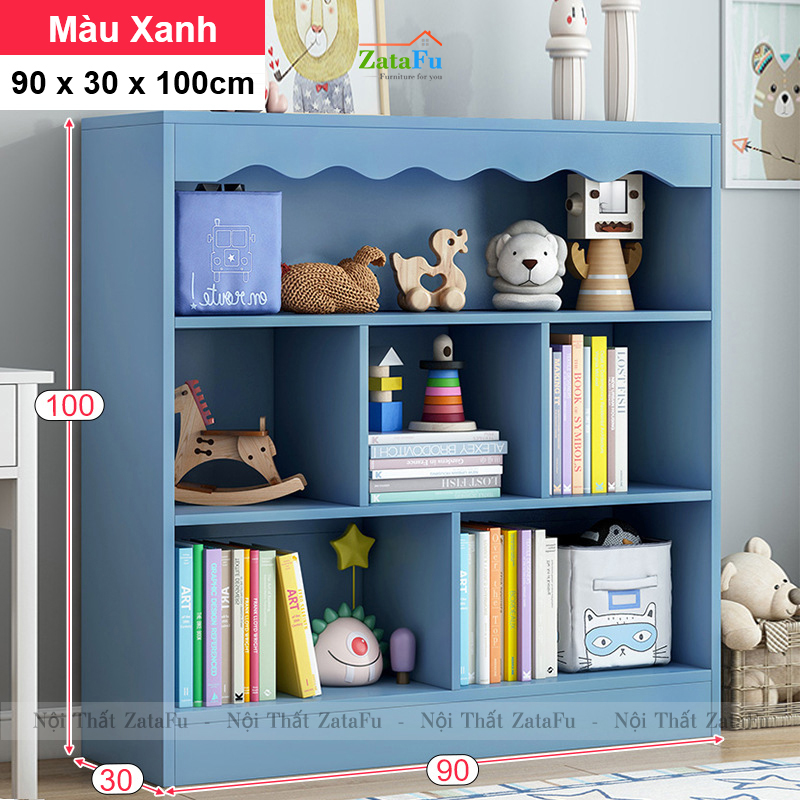 Kệ Sách Gỗ Để Sàn Xin Xắn Trang Trí Phòng Học, Phòng Ngủ Cho BÉ KTT-81
