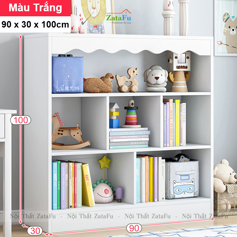 Kệ Sách Gỗ Để Sàn Xin Xắn Trang Trí Phòng Học, Phòng Ngủ Cho BÉ KTT-81