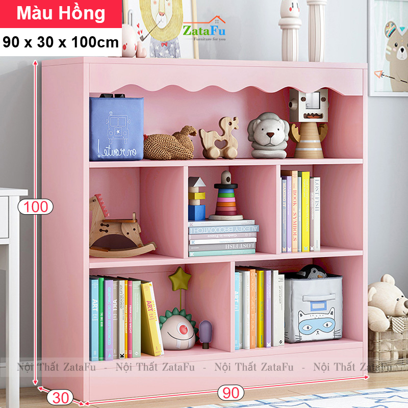 Kệ Sách Gỗ Để Sàn Xin Xắn Trang Trí Phòng Học, Phòng Ngủ Cho BÉ KTT-81