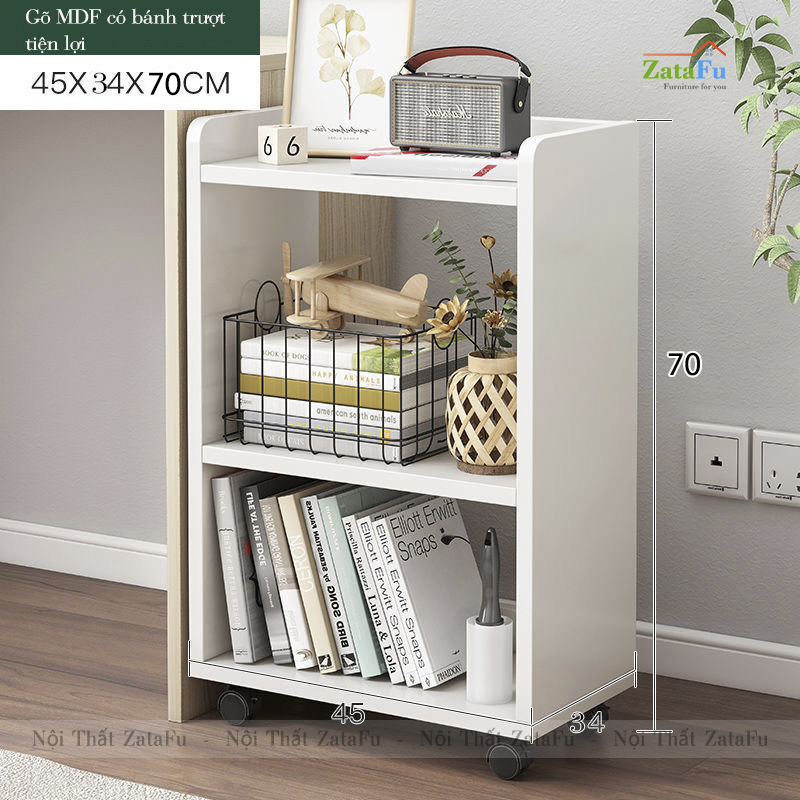 Kệ Tài Liệu Văn Phòng Kệ Để Máy In Bánh Xe Có Khoa Di Động KTT-69 ZataFu