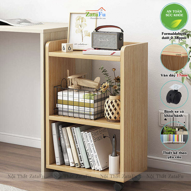 Kệ Tài Liệu Văn Phòng Kệ Để Máy In Bánh Xe Có Khoa Di Động KTT-69 ZataFu