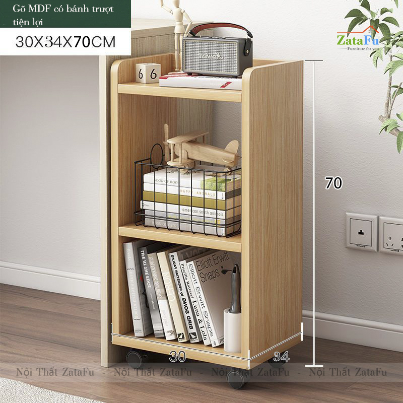 Kệ Tài Liệu Văn Phòng Kệ Để Máy In Bánh Xe Có Khoa Di Động KTT-69 ZataFu