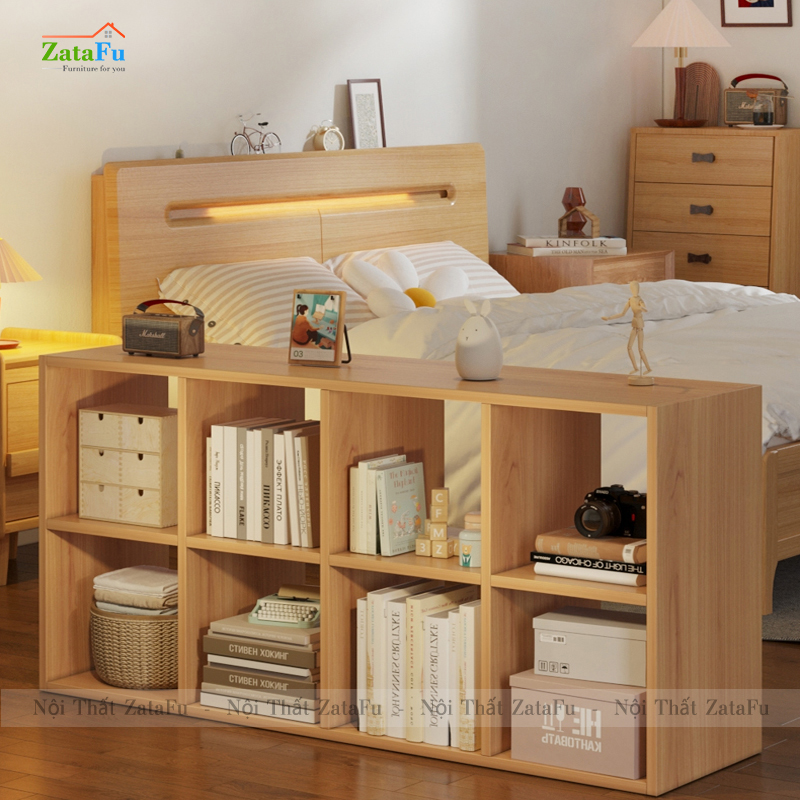 Kệ Trang Trí Ô Vuông Nhiều Tầng Nhiều Ngăn Cho Phòng Khách Phòng Ngủ Dùng Ván MDF Dày 17mm KTT-84