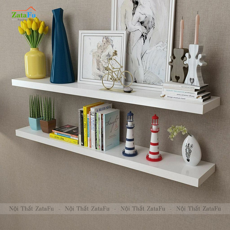 Kệ decor treo tường nhiều kích thước rộng 12cm KTT-91