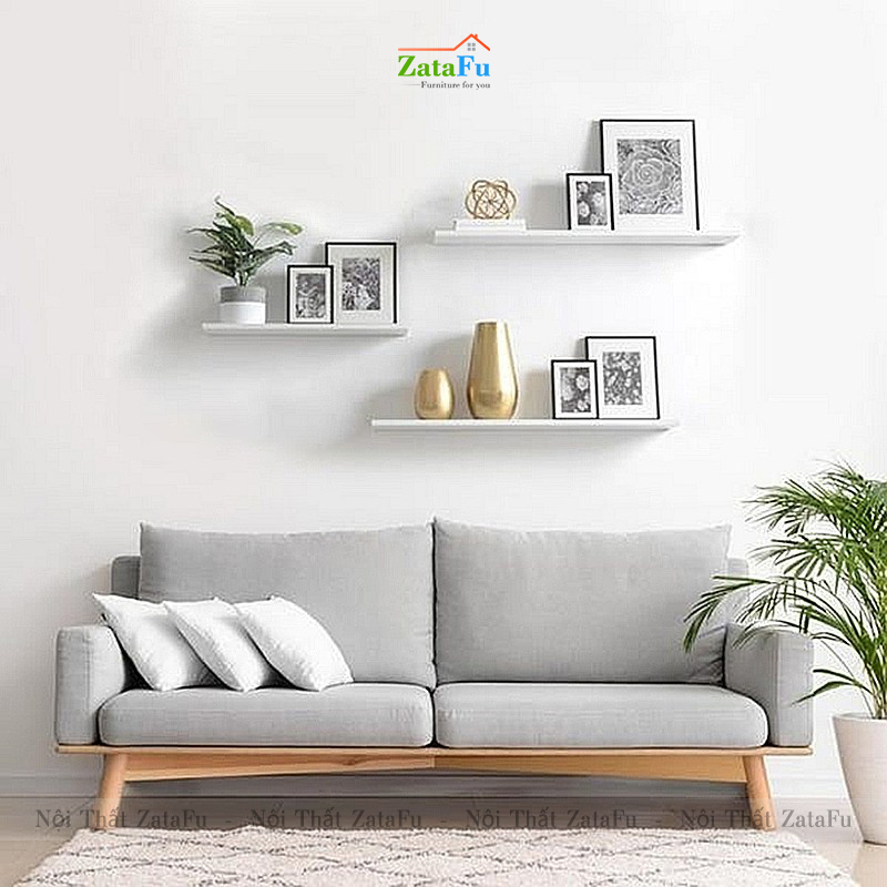 Kệ decor treo tường nhiều kích thước rộng 12cm KTT-91