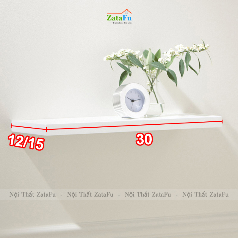 Kệ decor treo tường nhiều kích thước rộng 12cm KTT-91