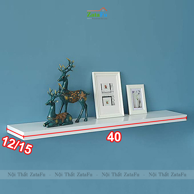 Kệ decor treo tường nhiều kích thước rộng 12cm KTT-91