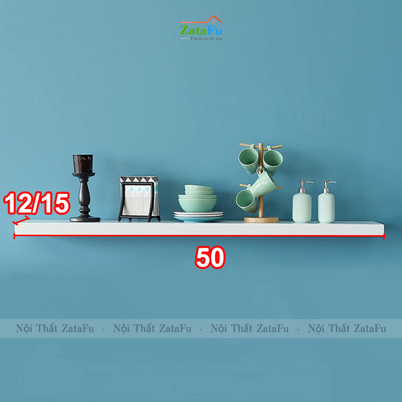 Kệ decor treo tường nhiều kích thước rộng 12cm KTT-91