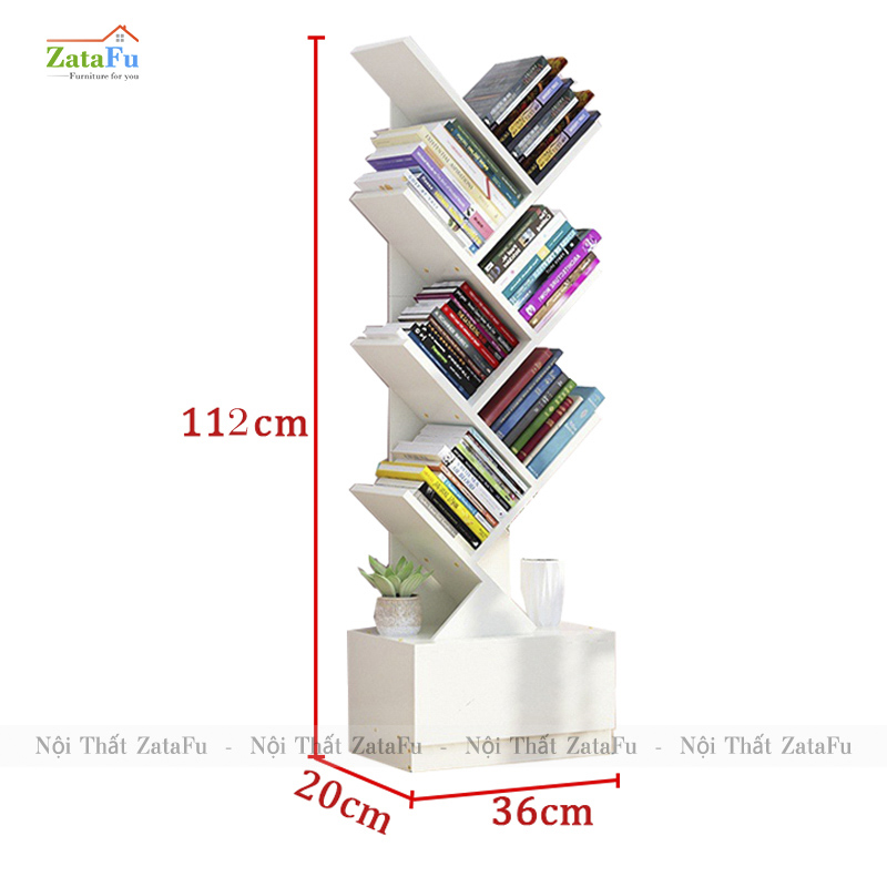 Kệ Sách Hình Cây Xương Cá KTT-42