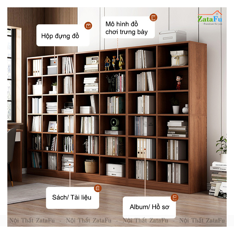 Tủ Kệ Sách Phối Hợp Kích Thước Lớn KTT-49