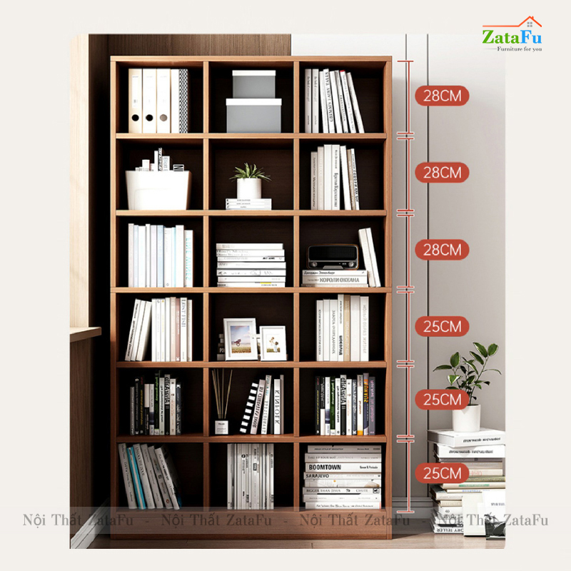 Tủ Kệ Sách Phối Hợp Kích Thước Lớn KTT-49
