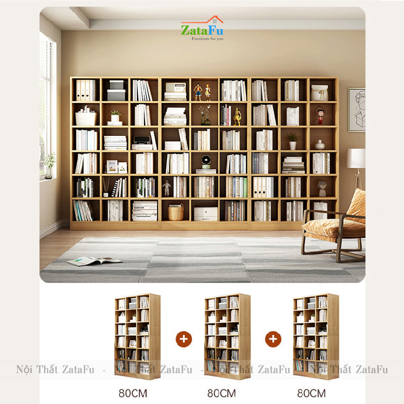 Tủ Kệ Sách Phối Hợp Kích Thước Lớn KTT-49