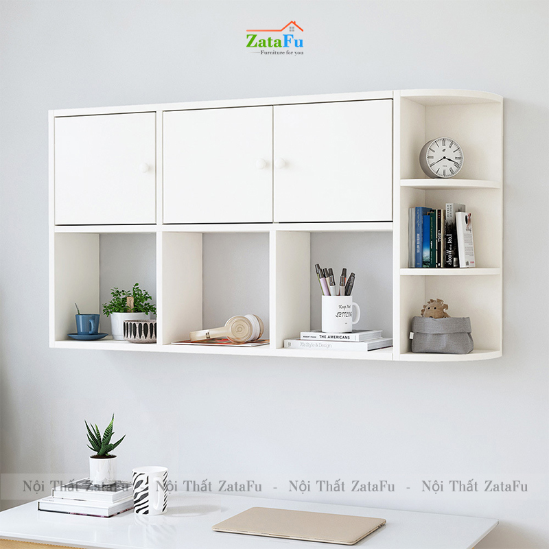 Kệ Sách Treo Tường Gỗ MDF KTT-56