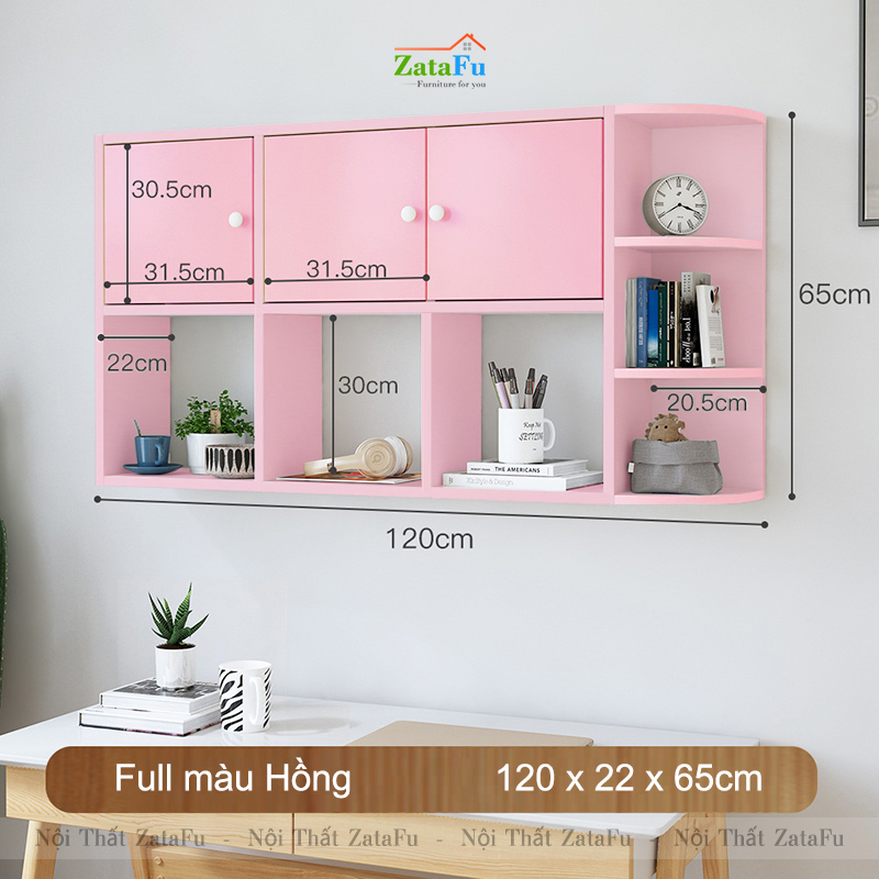 Kệ Sách Treo Tường Gỗ MDF KTT-56