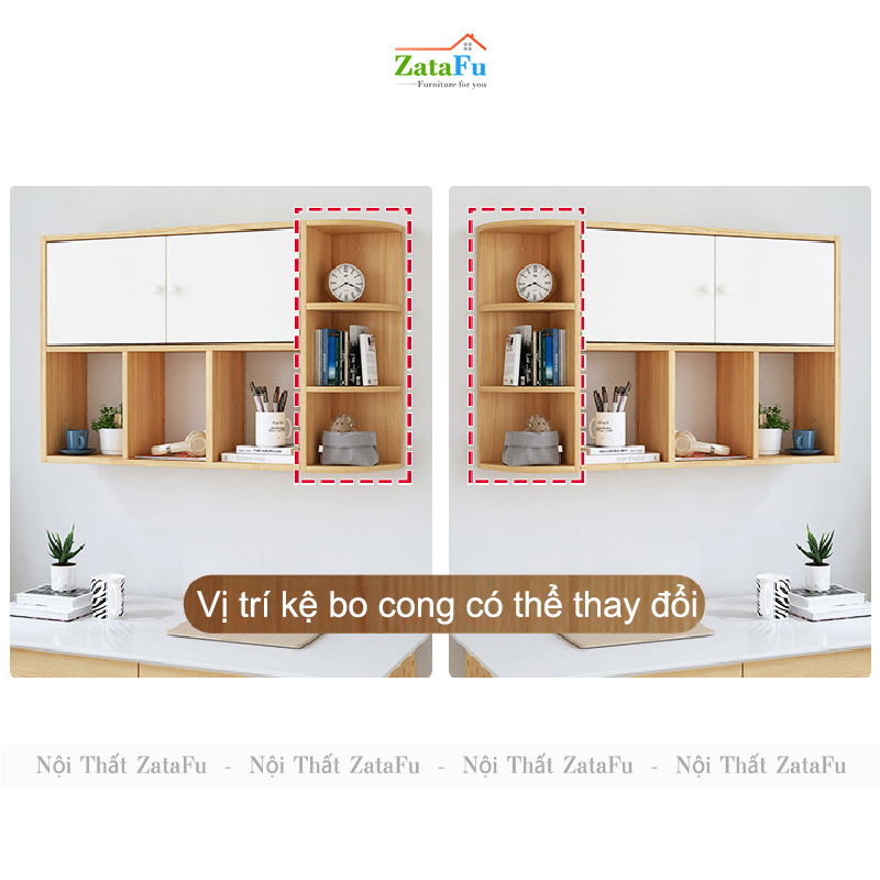Kệ Sách Treo Tường Gỗ MDF KTT-56