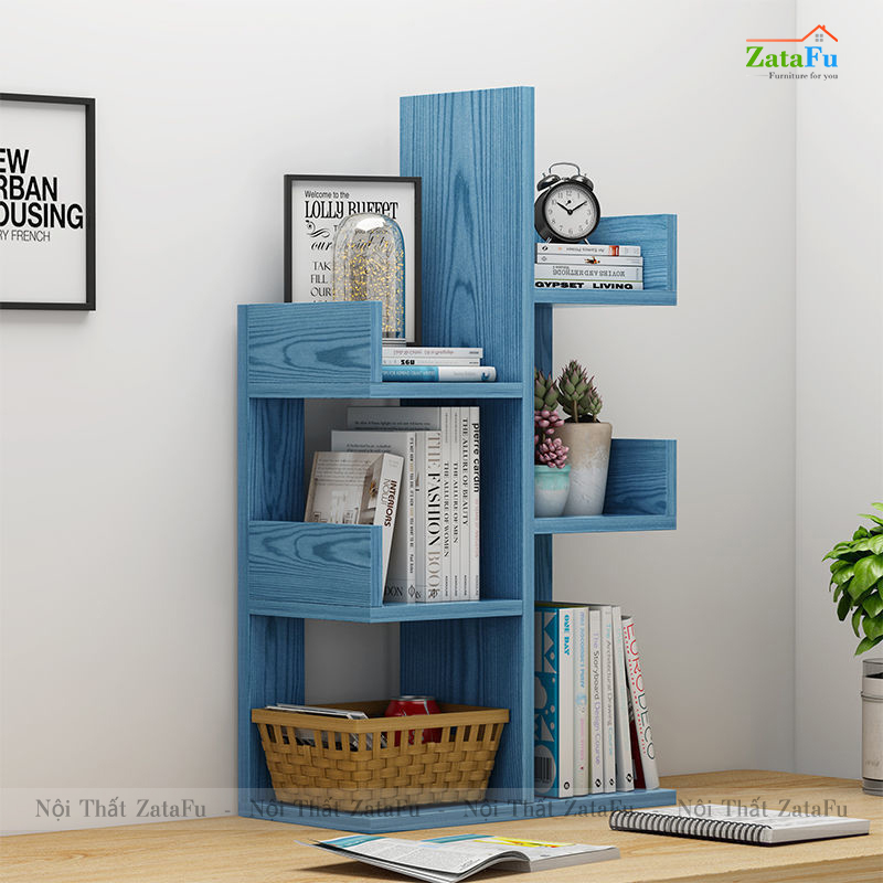 Kệ sách xương rồng kệ hình cây trang trí bàn học độc đáo KTT-90