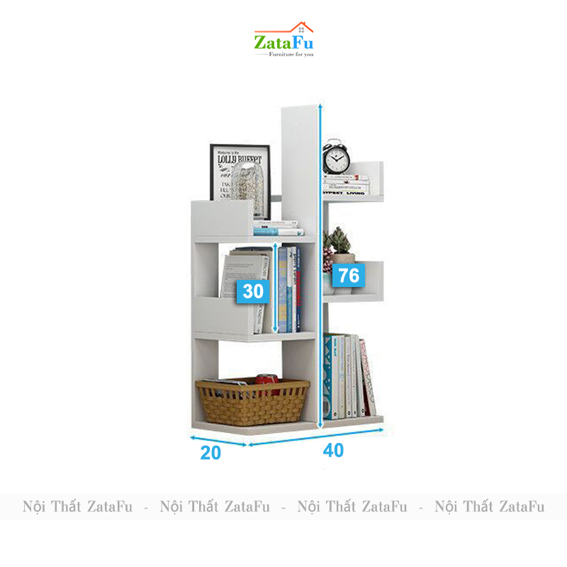 Kệ sách xương rồng kệ hình cây trang trí bàn học độc đáo KTT-90