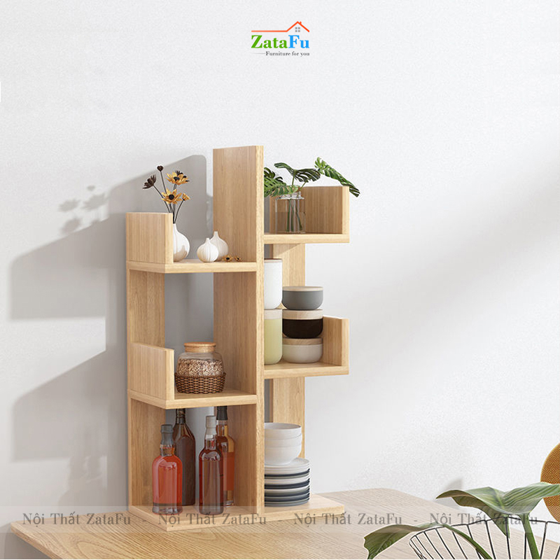 Kệ sách xương rồng kệ hình cây trang trí bàn học độc đáo KTT-90