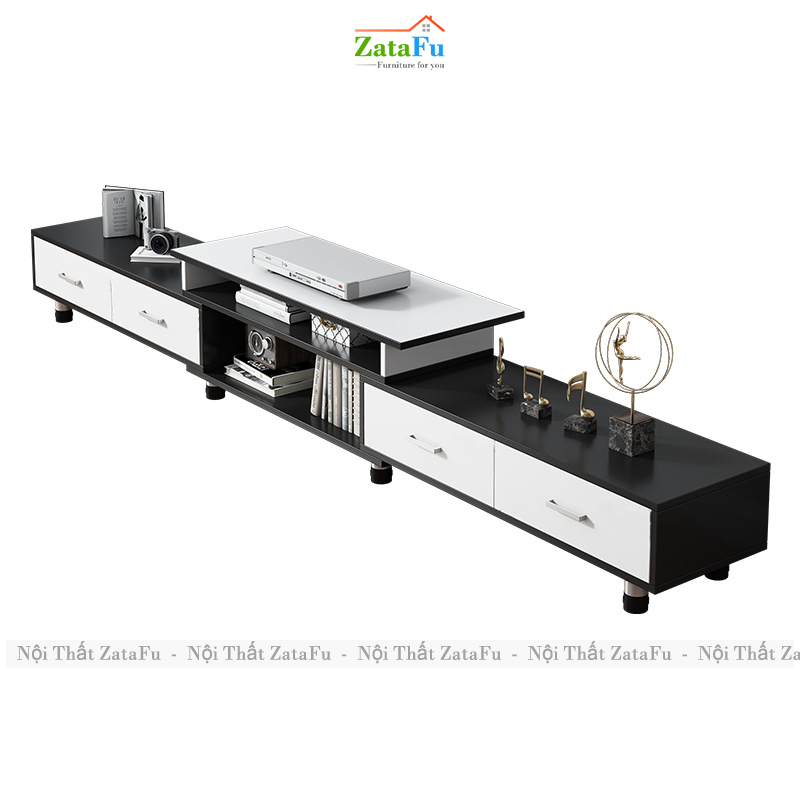 Kệ Tivi Trang Trí Phòng Khách Thiết Kế Hiện Đại Chân Tùy Chỉnh Kích Thước Chiều Cao KTV-45 ZataFu