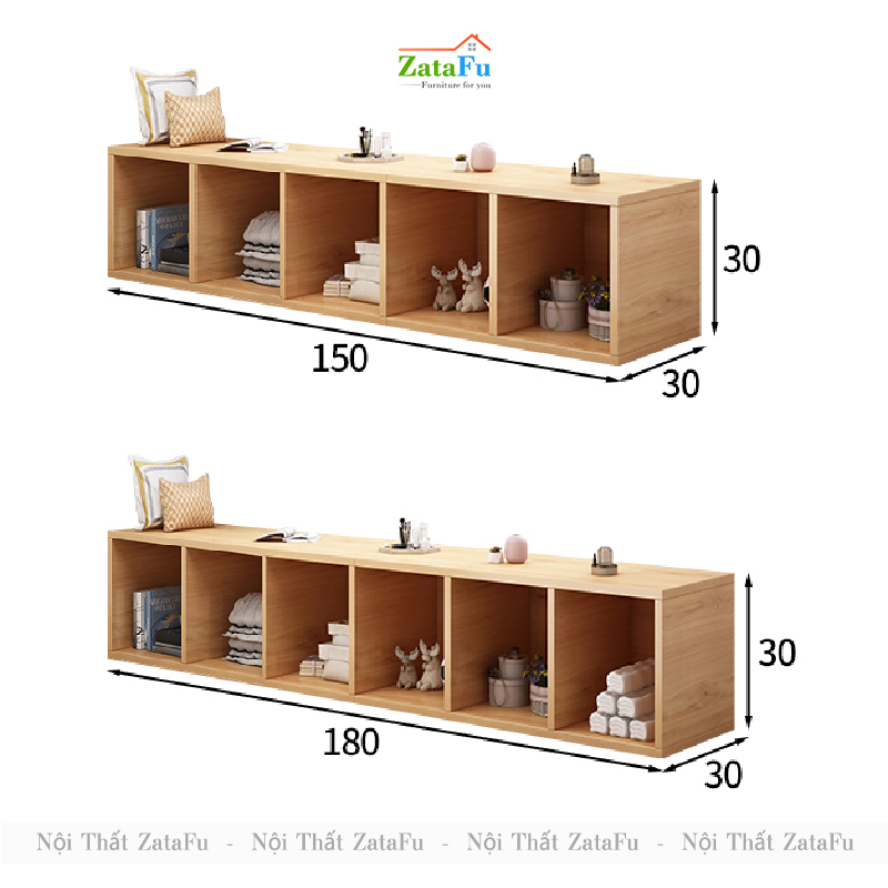 Kệ trang trí tivi phòng khách ô vuông độc đáo KTV-26