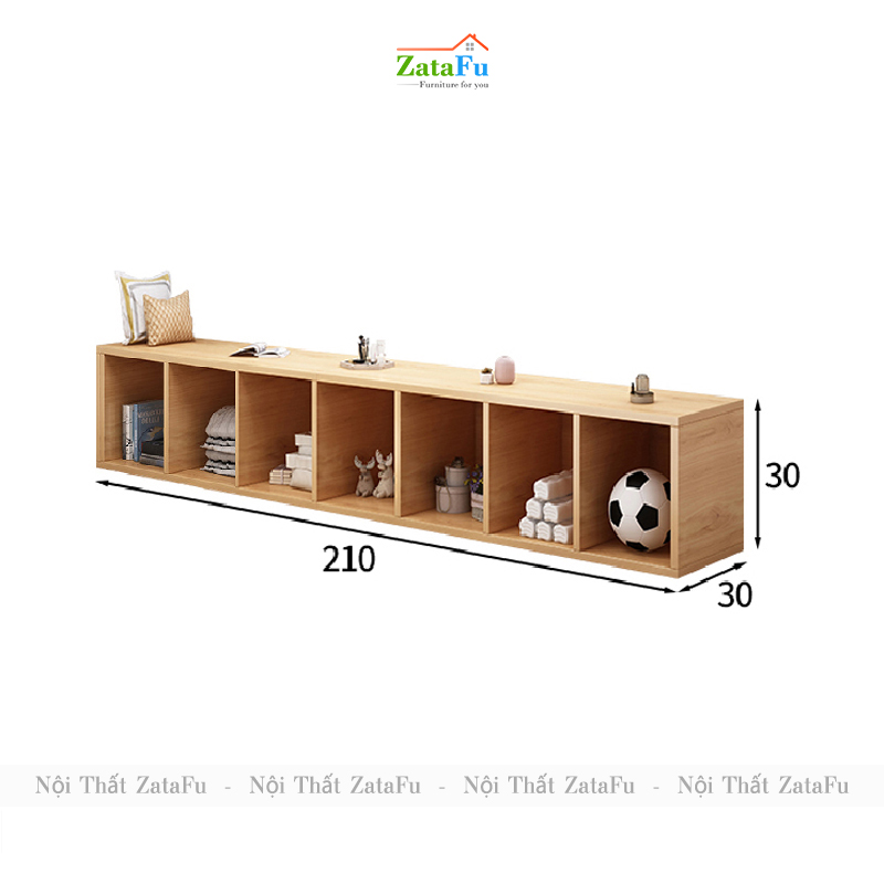 Kệ trang trí tivi phòng khách ô vuông độc đáo KTV-26