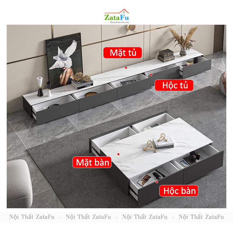 Kệ Tivi Bàn Sofa Phòng Khách Phong Cách Ngồi Bệt KTV-28