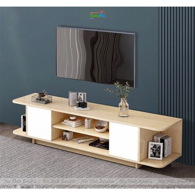 Tủ Kệ Tivi Thiết Kế Bo Cong Hiện Đại Gỗ Công Nghiệp MDF KTV-48 Zatafu