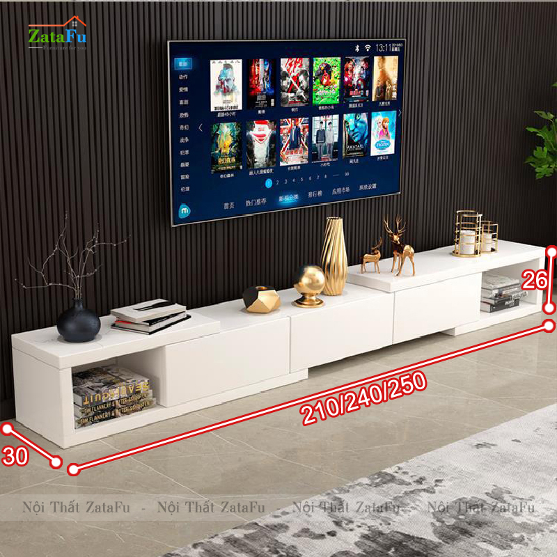 Kệ tivi thông minh mở rộng hiện đại phòng khách KTV-40