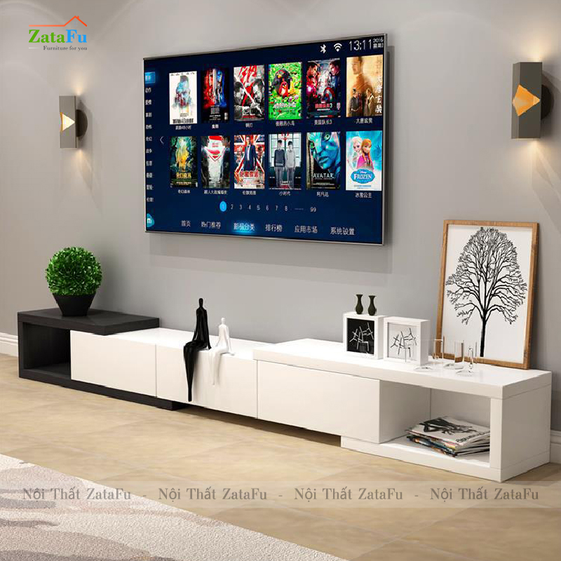 Kệ tivi thông minh mở rộng hiện đại phòng khách KTV-40