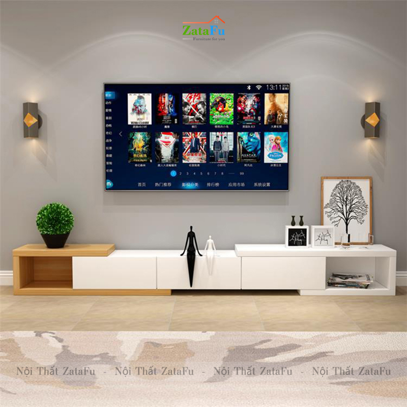 Kệ tivi thông minh mở rộng hiện đại phòng khách KTV-40