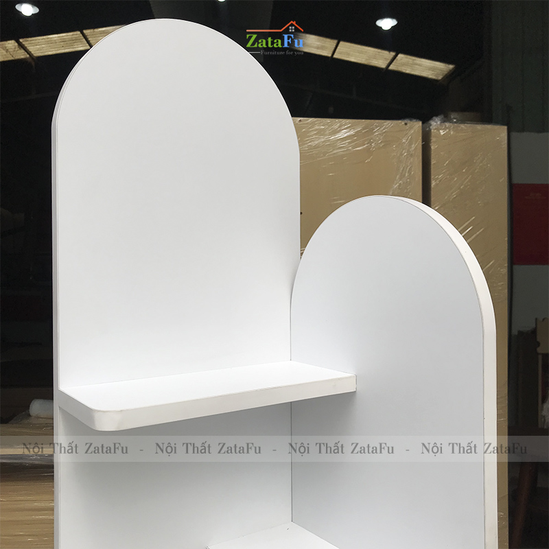 Kệ góc tường gỗ hình quạt KTT-52