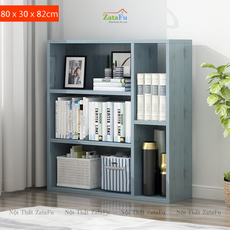 Kệ Sách Gỗ Giá Sách Trang Trí KTT-78 ZataFu