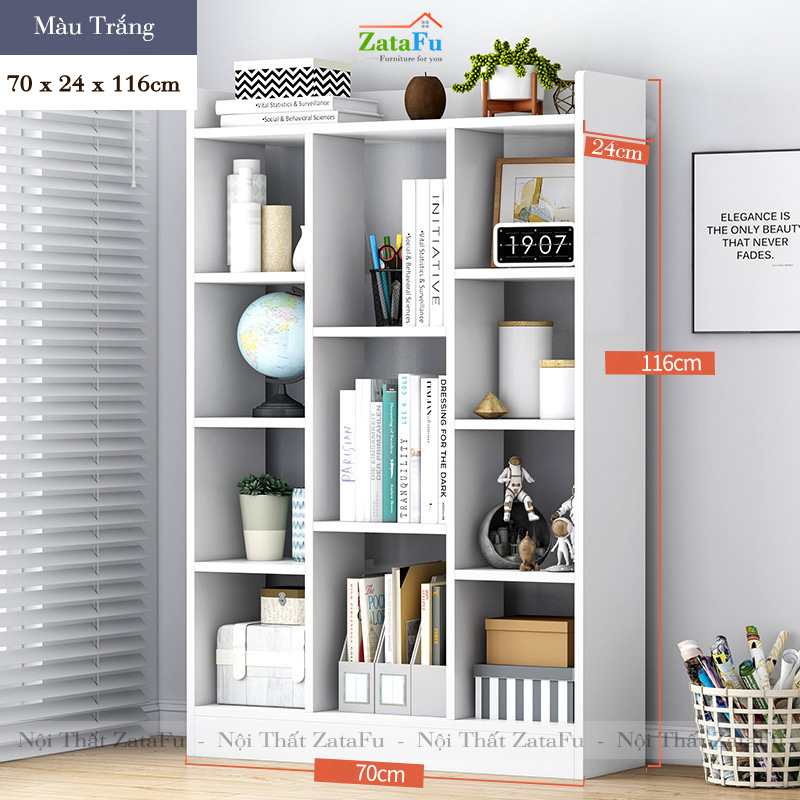 Kệ sách gỗ trang trí KTT-17