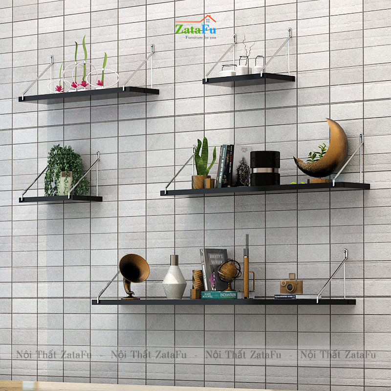 Kệ Gắn Tường Decor Trang Trí Rộng 20cm Không Cần Khoan KTT-130