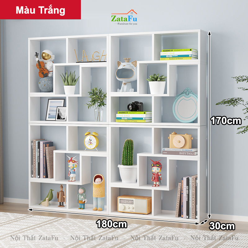 Kệ decor chữ L  phối hợp nhiều cách sử dụng đặc biệt KTT-122