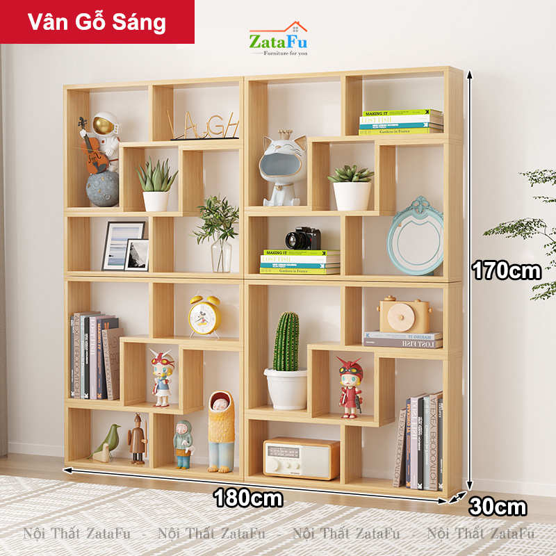 Kệ decor chữ L  phối hợp nhiều cách sử dụng đặc biệt KTT-122