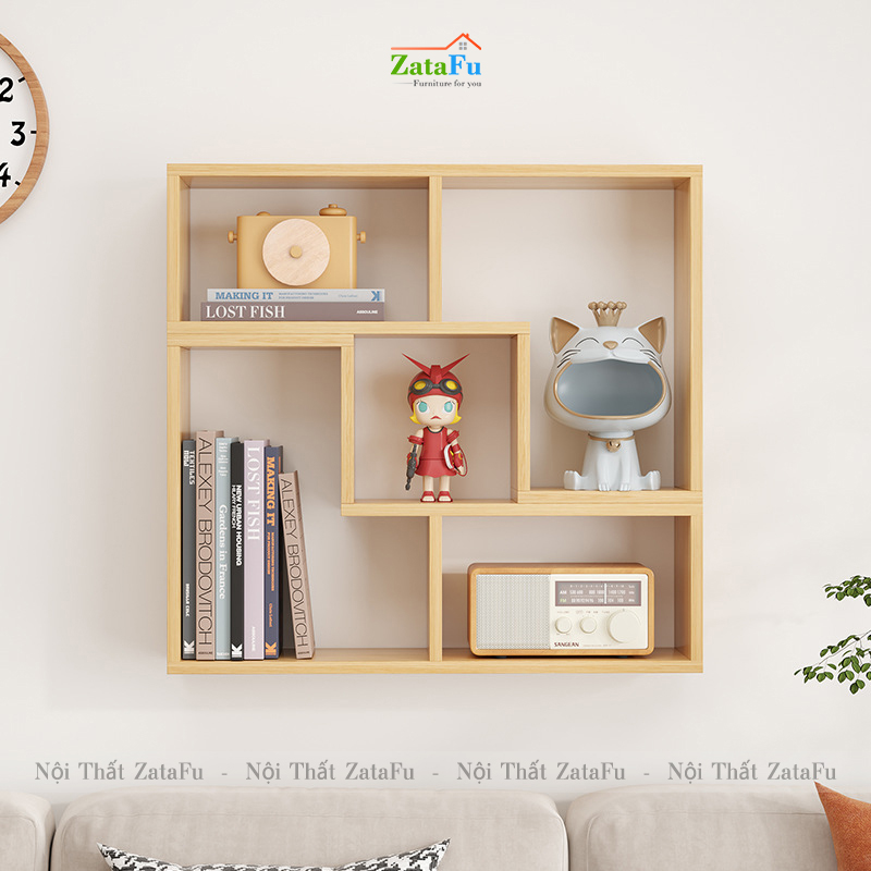 Kệ decor chữ L  phối hợp nhiều cách sử dụng đặc biệt KTT-122