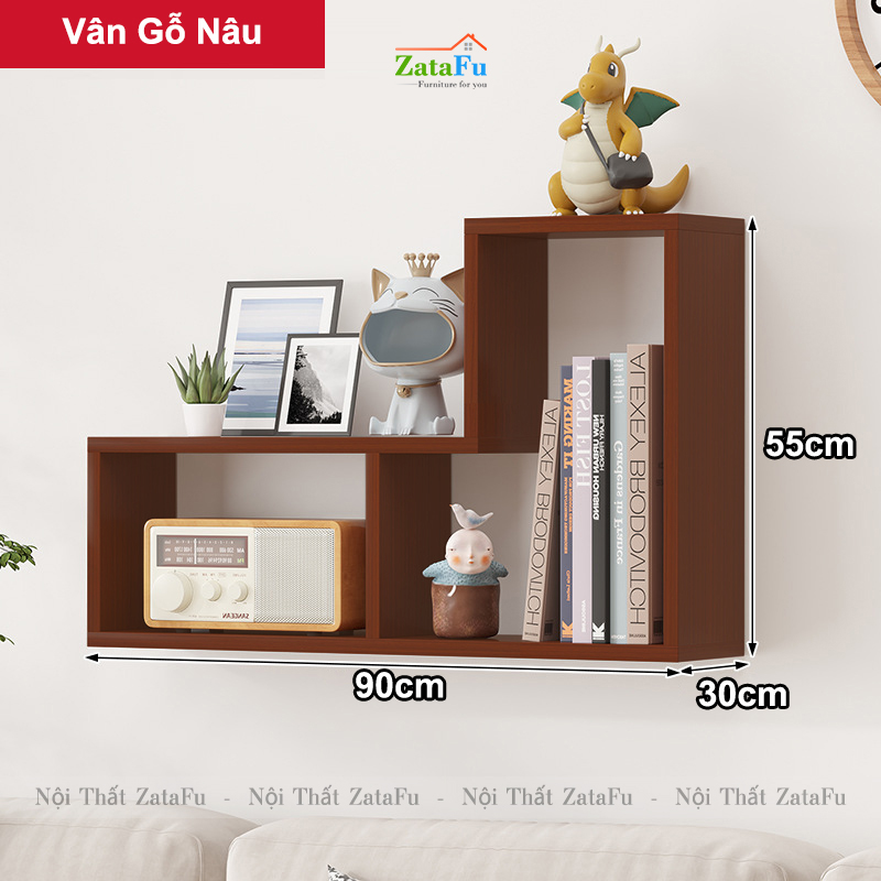 Kệ decor chữ L  phối hợp nhiều cách sử dụng đặc biệt KTT-122