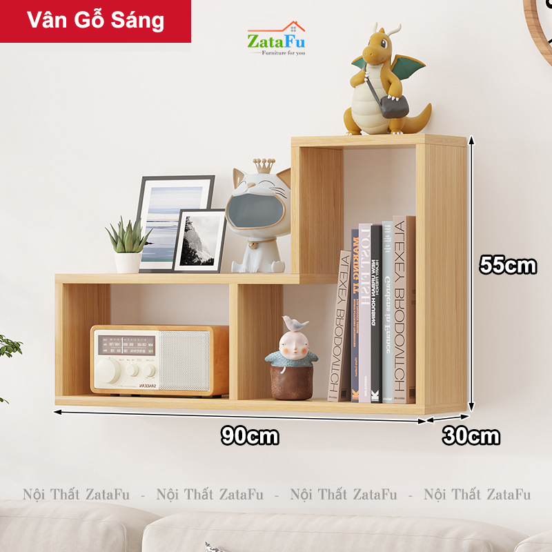 Kệ decor chữ L  phối hợp nhiều cách sử dụng đặc biệt KTT-122